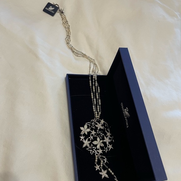 Swarovski necklace with flowers & starfish pattern - Picture 4 of 8